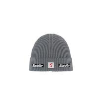 Eisbär Nordic Skipool Umschlagmütze Strickmütze Skimütze Wollmütze Merinomütze Wintermütze Damen/Herren - Made in Austria mit Umschlag, Futter, Futter Winter Herbst-Winter - One Size grau-meliert