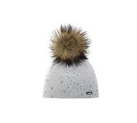 Eisbär Rana Lux Strickmütze Bommelmütze Damenmütze Wintermütze Beanie Damen - Made in Austria mit Futter, Futter Winter Herbst-Winter