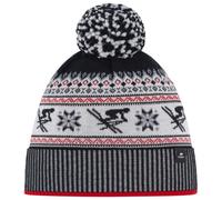 Eisbär - Retroski Pompon - Mütze, Gr. One Size, grau (Ketchup/Black/White/Grey)