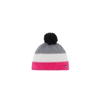 Eisbär - Kid's Star Pompon Mütze, Gr. One Size, grau (PinkMeliert/White/GrauMeliert)