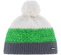 Eisbär Star Pompon Mütze kids anthrazit-grünmeliert-white