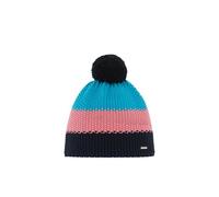 Eisbär Wintermütze Star mit Bommel (Pompon) pink/blau – Größe OneSize, 1 Stück
