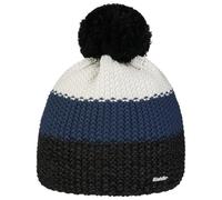 Eisbär Star Pompon RL Beanie Strickmütze Wintermütze Bommelmütze Skimütze Damen/Herren - Made in The EU mit Futter, Futter Herbst-Winter Winter - One Size schwarz
