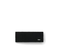 Eisbär Stirnband Damen & Herren Jamies Schwarz - Merino Headband Unisex - Haarband mit Fleece schützt vor Kälte und Wind - Haube weich warm atmungsaktiv aus Österreich