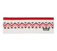 Eisbär Stirnband Vincent Nordic Merinomix - weiss/rot - 1 Stück, Größe OneSize