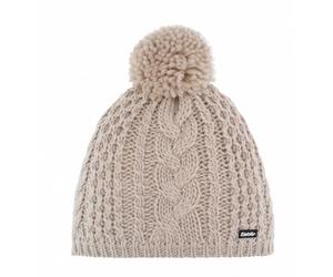 Eisbär Strickmütze (Pompon) Afra Damen - brushed silber - 1 Stück, Größe OneSize