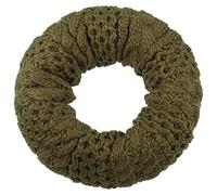 Eisbär Tonella Loopschal Strickschal Schal Winterschal Damenschal Rundschal Damen/Herren - Made in Austria mit Futter, Futter Winter Herbst-Winter - One Size oliv