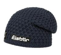 Eisbär Trail Crystal Skipool Beanie Strickmütze Skimütze Wollmütze Merinomütze Wintermütze Damen - Made in Austria mit Futter, Futter Winter Herbst-Winter - One Size dunkelblau