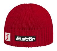 Eisbär Trop XL Mütze mit Umschlag rot