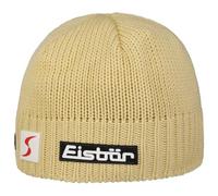 Eisbär Trop Skipool Strickmütze Damen/Herren - Made in The EU Wintermütze Pull-On Futter Winter Herbst-Winter - One Size gelb