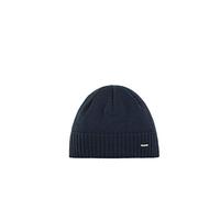 Eisbär Wintermütze (Beanie) Trop Strickmuster Merinowolle kobaltblau Herren