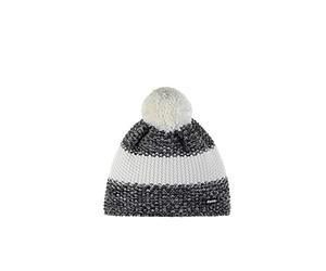 Eisbär Unisex Styler pompon Mütze, schwarz/Weissmele/White, Einheitsgröße EU