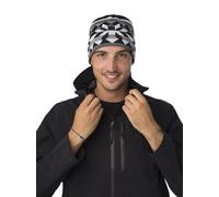 Eisbär Herren Wintermütze (Beanie) Pixie – Merino mit Fleece – anthrazitgrau/weiß – 1 Stück