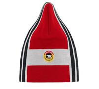 Eisbär Wintermütze (Beanie) Quan Oversize Fit - rot/weiss/schwarz - 1 Stück, Größe OneSize