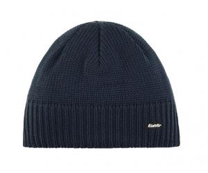 Eisbär Wintermütze (Beanie) Trop Strickmuster Merinowolle kobaltblau Herren