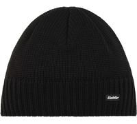 Eisbär Wintermütze (Beanie) Trop Strickmuster Merinowolle schwarz Herren