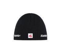 Eisbär Mütze Herren Trop Ski Austria XL Schwarz - Merino Wintermütze für Männer - mit Fleece schützt vor Kälte und Wind - Strickmütze atmungsaktiv thermoregulierend Wintermütze Haube aus Österreich