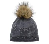 Eisbär Wintermütze (Bommel) Draw Lux Crystal schwarz/anthrazitgrau Damen