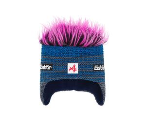 Eisbär Wintermütze (Ohrenmütze) Campo Cocker SA - anthrazitgrau/blau/pink - 1 Stück
