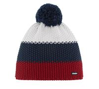 Eisbär Mütze Herren & Damen Star Pompon Mehrfarbig - Merino Wintermütze Unisex mit Fleece schützt vor Kälte und Wind - Bommelmütze atmungsaktiv thermoregulierend warm Haube aus Österreich