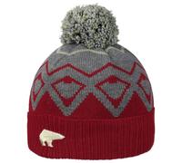 Eisbär Ziggy Bommelmütze Strickmütze Skimütze Wintermütze Wollmütze (One Size - rot)
