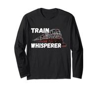 Eisenbahnzug Flüsterer Modellzug Lokomotive Ingenieur Langarmshirt
