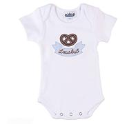 Eisenherz Baby-Body Lausbub Kurzarm-Body Weiss, 100% Baumwolle, Geschenk Geburt - Nicht nur für Bayern