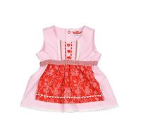 Eisenherz Mädchen Trachtenkleid Dirndl Baby mit angenähter Schürze rosa/rot in Größe 110/116