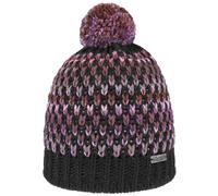 Eisglut Damen Strickmütze gefütterte Wintermütze mit Bommel Baileyl 16217 Purple 73