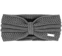 Eisglut Damen Stirnband Esmeraldal Merino Made in Germany, grau mel.