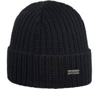 Eisglut Mütze Jochen Merino – Herren, Schwarz – Größe XL (61–62 cm)