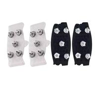Eisgriffe, Anti Rutsch Schuhspikes, 4 Stück rutschfeste Steigeisens, Durchsichtige rutschfeste Schuhkrallen, rutschfesteEiskrallen Mit 5 Stahlstollen, Für Schuhe Winter, Spikes Schuhe Zum Schnee