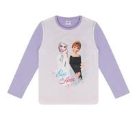Eiskönigin Anna und ELSA Langarmshirt Pullover Shirt mit Motiv (DE/NL/SE/PL, Numerisch, 122, Regular, Flieder)