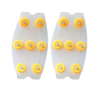 Eiskrallen für Schuhe - 7-Zacken Anti-Rutsch Spikes für Stiefel und Outdoor-Schuhe | Unsichtbare Grip-Halterung Wandern, Angeln, Sport und Garten im Schnee