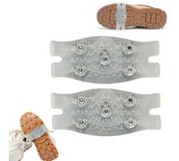 Eiskrallen Für Schuhe Unsichtba, 5-Zahn Anti Rutsch Schuhspikes, Winter Und Schnee Schuh Griffel Mit Traktionsgriffen, Für Outdoor Aktivitäten wie Bergsteigen Angeln Pendeln & Arbeiten bei und Schnee