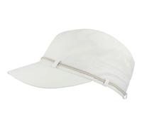 Eisley Damen Cap Kilauea mit UPF50+ CoolDry Innenband atmungsaktiv & schnell trocknend Kordelzug, Weiss.beige, one Size