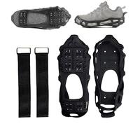 Eisspikes mit 24 Zähnen für Schuhe: Anti-Rutsch-Stiefel für den Winter, langlebig, Steigeisen mit Griff für Schnee und Eis, rutschfeste TPE-Schuhe