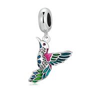 Eisvogel Sterling Silber Charms passen für Pandora Charms Armband,Eisvogel Anhänger Schmuck Geschenke für Frauen Mädchen Mama Ehefrau