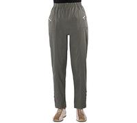 Eitex Damen Übergröße Gr. 40-56 hochwertige Stretch Hose große Größen Stoff-Hose Gummibund Schwarz Marine auch in Übergröße bis Gr. 56 (Khaki, 52/54)