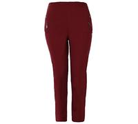 Eitex Damen Übergröße Gr. 40-56 hochwertige Stretch Hose große Größen Stoff-Hose Gummibund Schwarz Marine auch in Übergröße bis Gr. 56 (Bordeauxrot, 42/44)