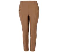 Eitex Damen Übergröße Gr. 40-56 hochwertige Stretch Hose große Größen Stoff-Hose Gummibund Schwarz Marine auch in Übergröße bis Gr. 56 (Camel, 46/48)