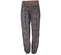 Eitex Leichte Haremshose OneSize in Viele Muster bis Größe 50 Übergröße Damen Sommerhose Pumphose Haremshose (H24, Einheitsgröße große Größen (Gr. 42-50))