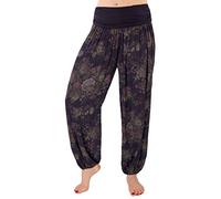 Eitex Leichte Haremshose OneSize in Viele Muster bis Größe 50 Übergröße Damen Sommerhose Pumphose Haremshose (H30, Einheitsgröße große Größen (Gr. 42-50))