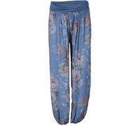 Eitex Leichte Haremshose OneSize in Viele Muster bis Größe 50 Übergröße Damen Sommerhose Pumphose Haremshose (H03, Einheitsgröße große Größen (Gr. 42-50))