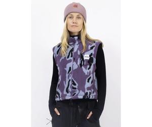 Eivy Boxy Sherpa Vest Purple Stray Damen Fleece-Weste - L / Purple Stray