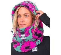 Eivy - Fleece Kapuze Neckwarmer - Mandy Fleece Balaclava Turquoise Flower für Damen - Blau Blau one size