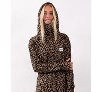 Eivy Icecold Hood Top Leopard Damen-Funktionsshirt mit Kapuze - XS / Leopard
