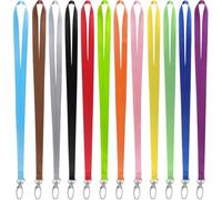 EIYVPRA 12 Stücke Bunt Schlüsselbänder Nylon Lanyards Schönes Umhängebänder mit Drehbarem Metallclip, für Schlüssel, ID Badge Card Holder Ausweishalter für Studenten Mitabeiter