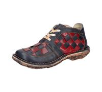 Eject Dunas Schuhe blau rot Karo Damen 10036 - Größe 38