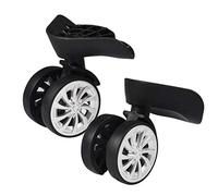 Ejoyous 2 Pcs Gepäck Koffer, Gepäckräder Ersatzrollen Universal Ersatz Gepäck 360 drehbar Kofferrollen Lenkrollen Gepäck Koffer Rad für Trolley Koffer Gepäckkoffer Hartschalenkoffer 55mm